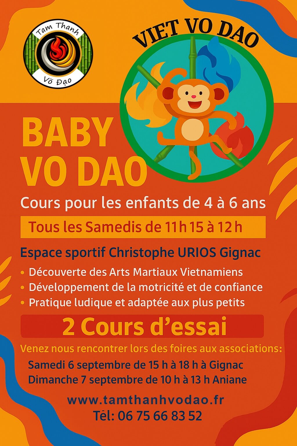 Nouveau cours : baby vo dao